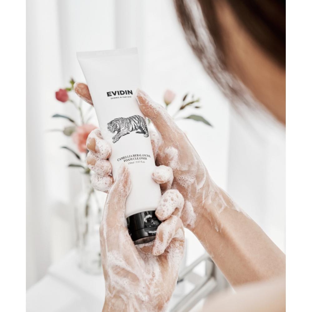 Evidence In Your skIn Camellia Hot drInk Set  Foam Cleanser 150ml+toner 200ml+cream 60ml 