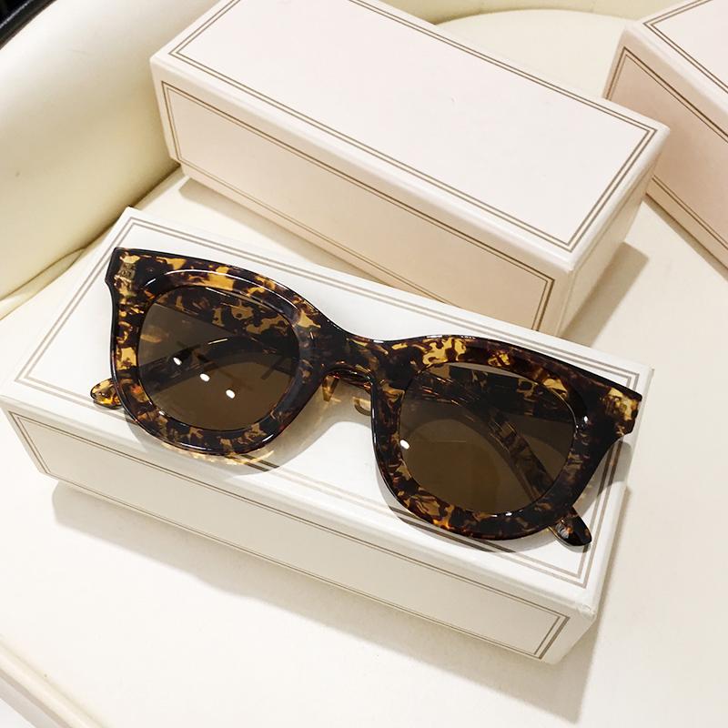 Trendy Square Sunglasses Women  Brand Designer Decor Acrylic Vintage 90S Men Rectangle Sun Glasses Yellow Shade Female Uv400