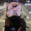 Украшение бантом для мотоциклетного шлема, стиль банта для украшения кузова автомобиля, аксессуары для электрического шлема для велосипеда, шелка, атласа, деталей