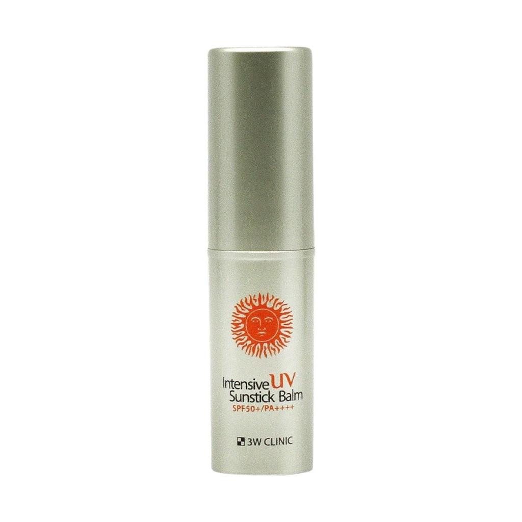 3W Clinic Intensive UV Sunstick Balm - High Protection SPF50+ PA++++ Portable Sunscreen with Botanical Extracts, 10g