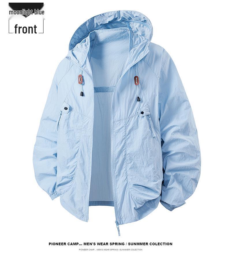 Ultra-Light Breathable Hooded Windbreaker for Men & Women - Summer Sunscreen Jacket