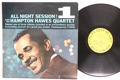 Виниловая пластинка HAMPTON HAWES All Night Session Vol. 1 C3545 СОВРЕМЕННЫЙ 1958 США Джаз Б/У