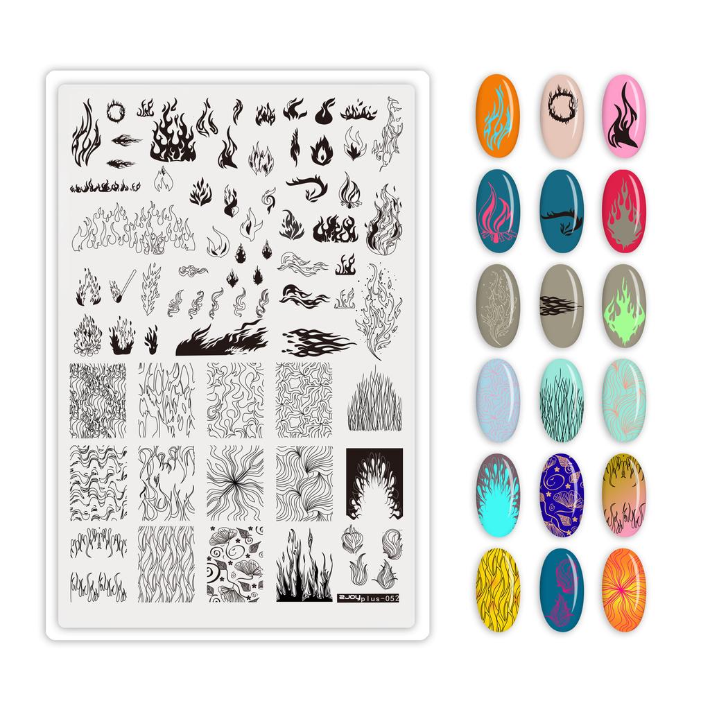 9.5X14.5см Большой размер пластины для стемпинга ногтей Цветочные/Геометрические дизайны Шаблон для нейл-арта для DIY декора ногтей 5.6см круглый штамп