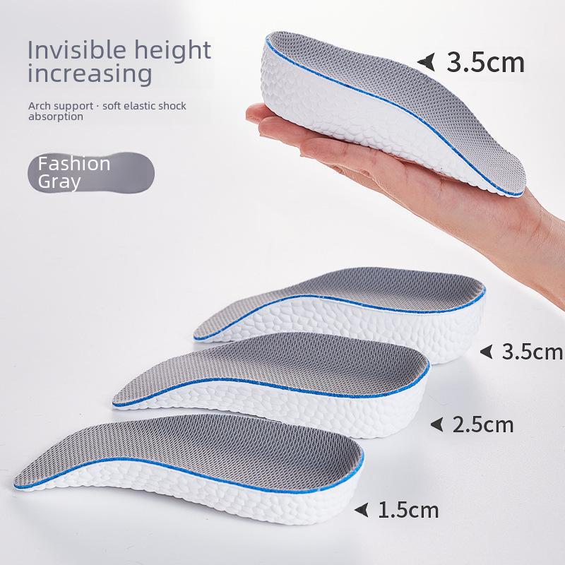 Стельки Boost Invisible для увеличения роста для мужчин и женщин — поддержка свода стопы, комфорт, эластичная конструкция