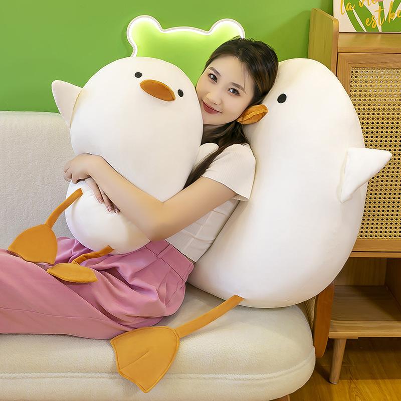 Кукла-подушка Hug Duck, плюшевая игрушка, подушка для сна, большая кукла, кукла