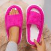 Женские тапочки из утолщенного пуха, домашние тапочки на плоской подошве, удобные теплые пушистые туфли для женщин, модные шлепанцы для женщин, Zapatos De Mujer