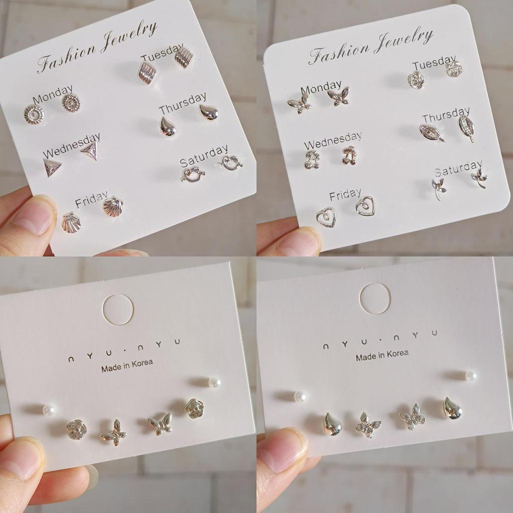 Versatile Geometric Butterfly Flower Earrings - Trendy, Elegant, and Perfect for Daily Wear