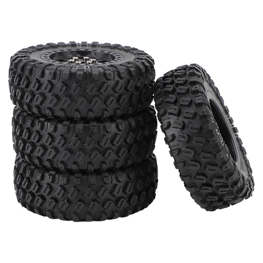 RC Car Tires Rubber Sturdy Remote Control Pickup Truck Wheel Tires Replacement for MN82