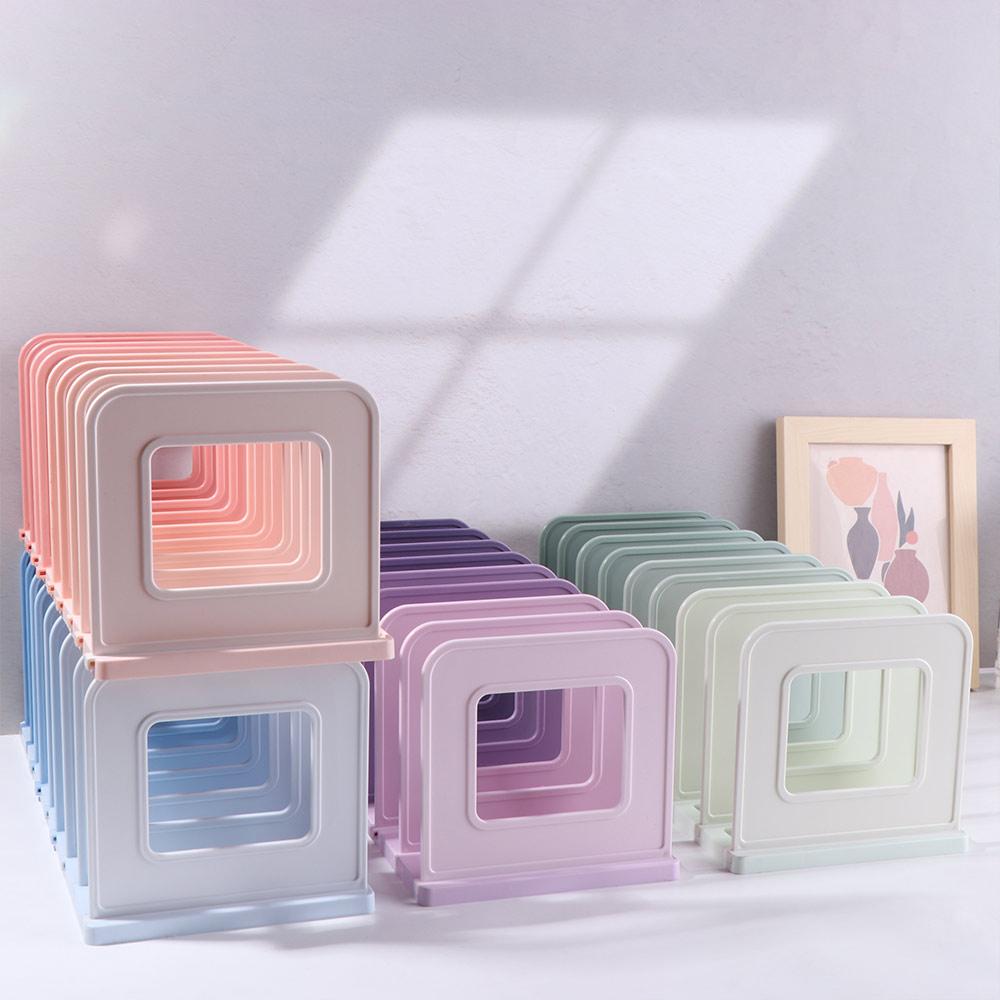 Dividers Detachable Bookends Non-slip Vertical Book Holder Portable File Storage Bookshelf Bedroom