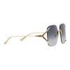 Gucci Frameless Gradient Gray Square Sunglasses Women sunglasses GG0646S-001