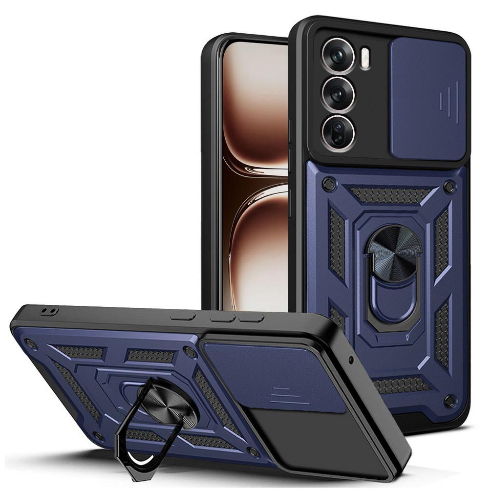 Военный защитный чехол для камеры с держателем Armor для OPPO Reno 12 11F 11 10 Pro 10 8T 8 7 Pro 7Z 6 6Z 5 Find X5 Lite Ring Stand противоударный защитный чехол