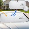 LRQ2   Car Windshield Sun Shade Cover Foldable Front Window Sun Visor Block UV Car Parasol Sunshade Protector Cover For Mercedes Benz