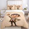 Mr Bean'S Adventure Print 3Pcs Bedding Setduvet Cover With 2 Bedropillowcase Home Birthday Gift