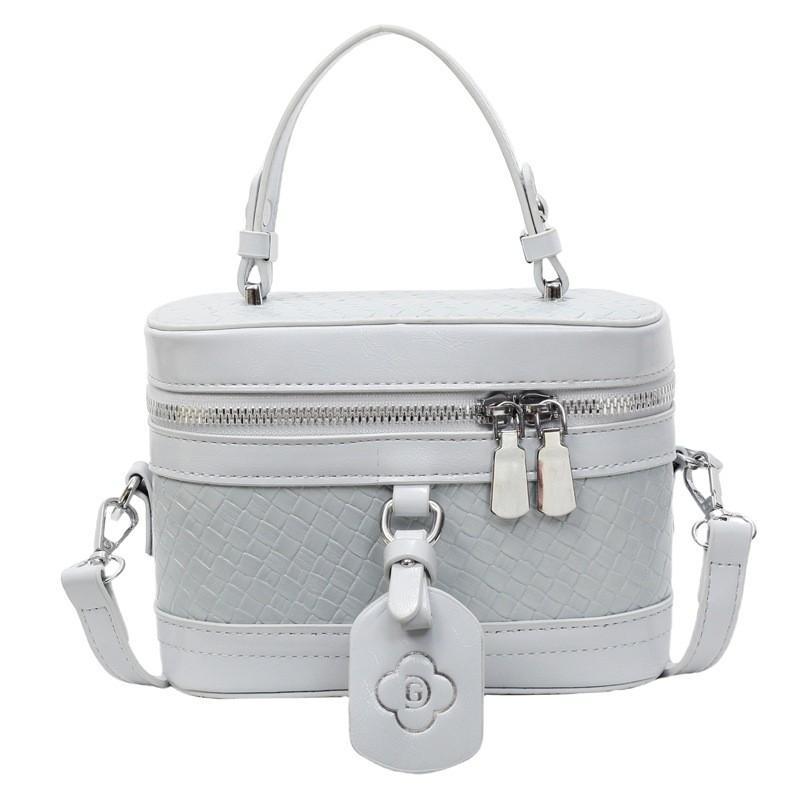 Однотонная плетеная сумка через плечо кроссбоди, модная женская