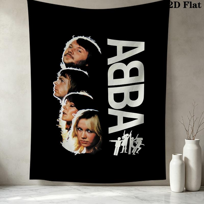 Abba Movie Wall Tapestry Aesthetic Wall Hanging Printed Fabric Blanket Decorative Tapestries For Bedroom Living Room Home Decor