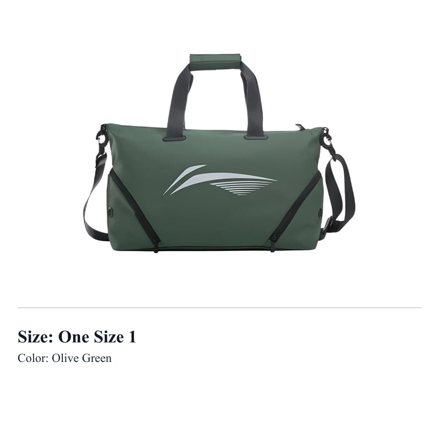 Li Ning Polyester With EVA Gym Bag Unisex Purple/Black/Olive Green LNBX756-2