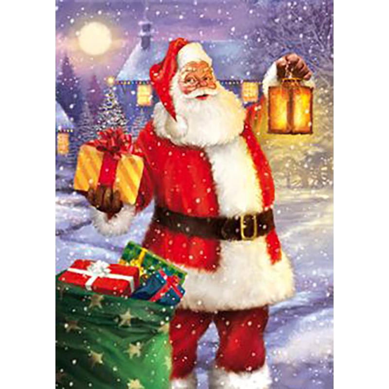 DIY 5D алмазная живопись полная круглая дрель горный хрусталь вышивка крестом Алмазная мозаика Рождество Санта-Клаус вышивка домашний декор