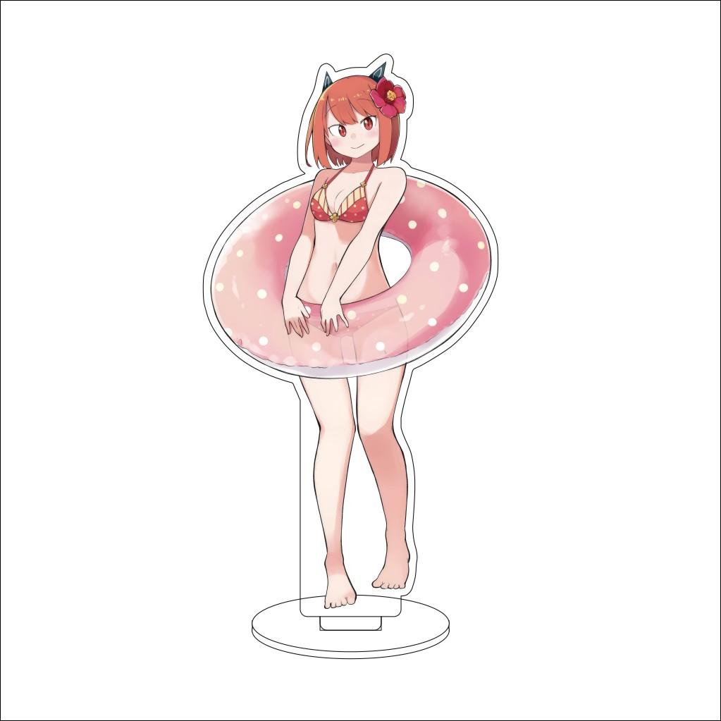 16CM Anime Cosplay Acrylic Stand Ornaments Azusa Falufal Sharula Haruka Flattelude Figure Stand Halloween Gifts