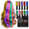10 Colors Colorful Hair Chalk Comb, Temporary Bright Hair Color Dye for Girls and Kids, Washable Hair Chalk for Party Birthday DIY Makeup