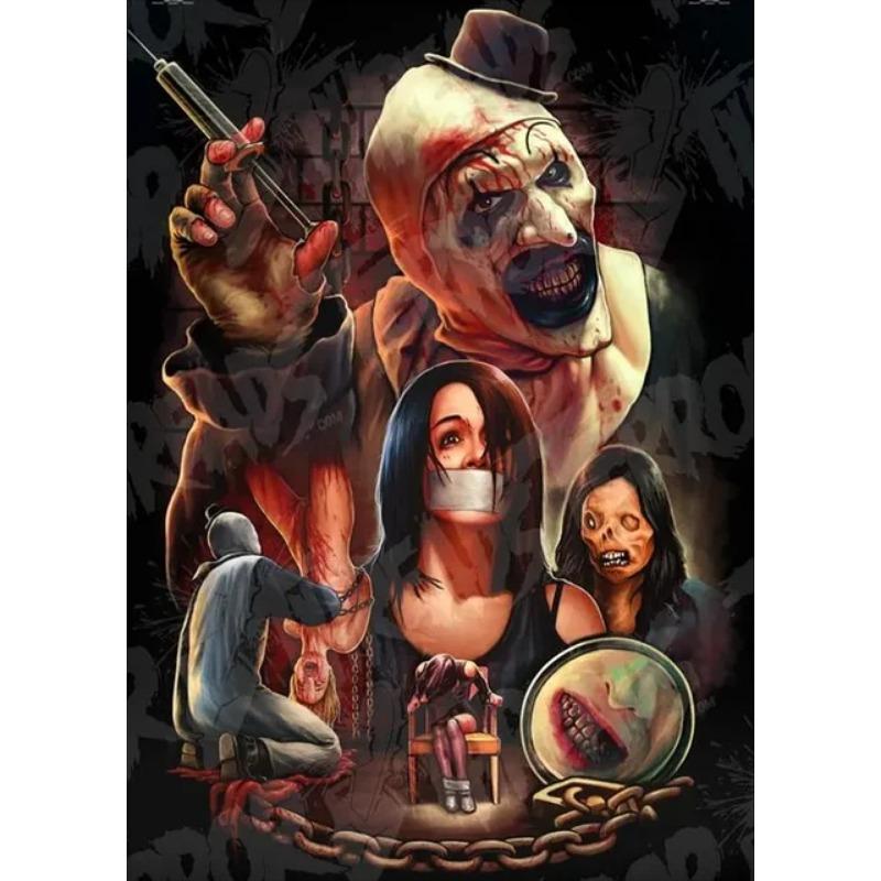 Ретро Декорация Фильм Ужасов Террифаер 2 Постер Эстетика Кино Телевизионный Набор Холст Картина Для Настенного Искусства Фреска Домашний Декор Комнаты