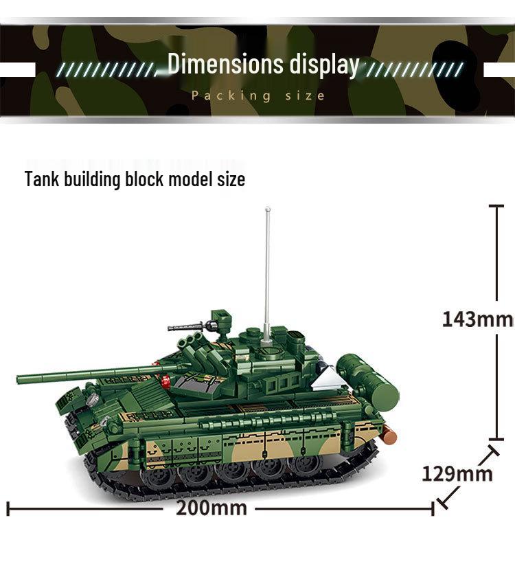 Yueyi Challenger Танк 66018T80U Военная серия Конструктор