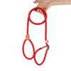 1.8M Dog Leash Slip Rope Lead Leash Heavy Duty Braided Rope Adjustable Loop Collar Training Leashes for Medium Large Dogs