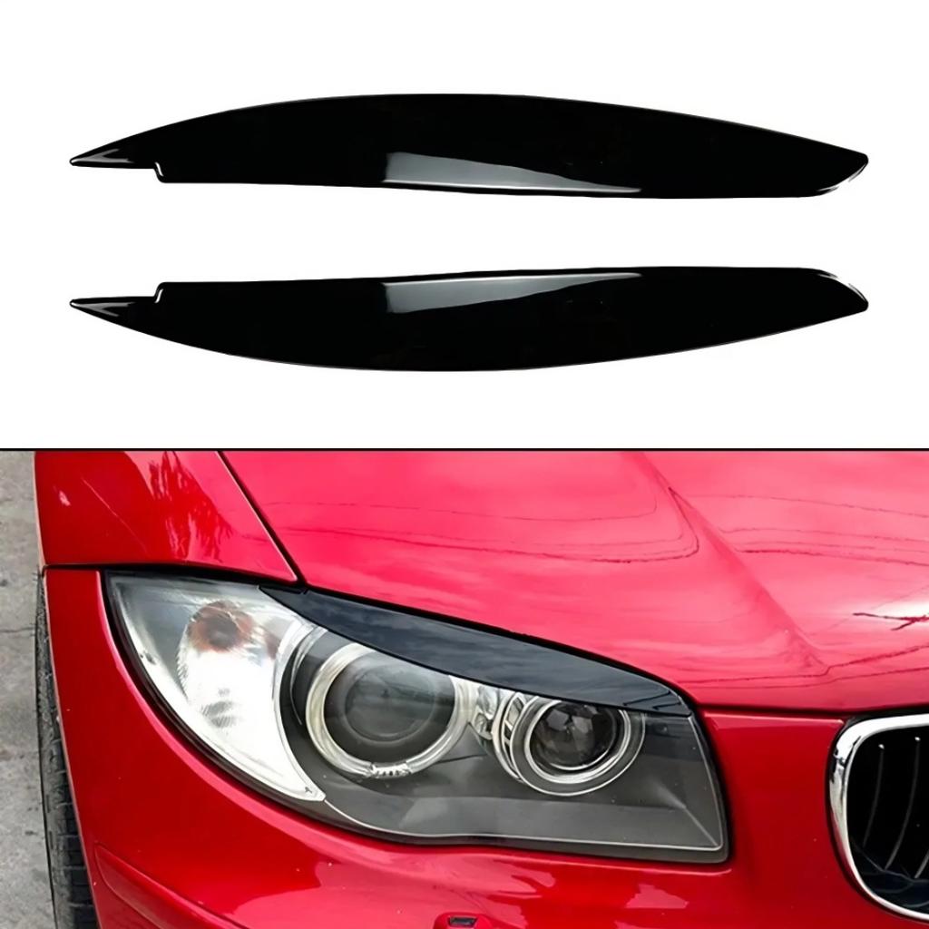 Для BMW 1 серии E81 E82 E87 E88 2004-2014 Накладки на фары "брови" Накладки на веки Декоративные накладки Модификация экстерьера Тюнинг Аксессуары Комплект обвеса