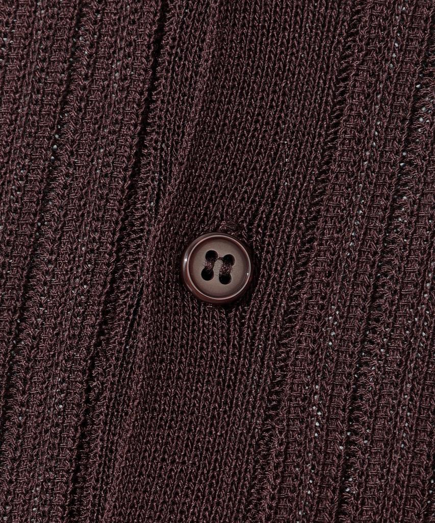 KIIMUIR Washable Cool Touch Henley Neck Crop Knit_Brown