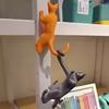 Крючок-кошка с длинными лапами, напечатанный на 3D-принтере, лазающая кошка, держатель для ключей, гарнитуры, мелочей, домашний офис, имитация животного, подвесное украшение