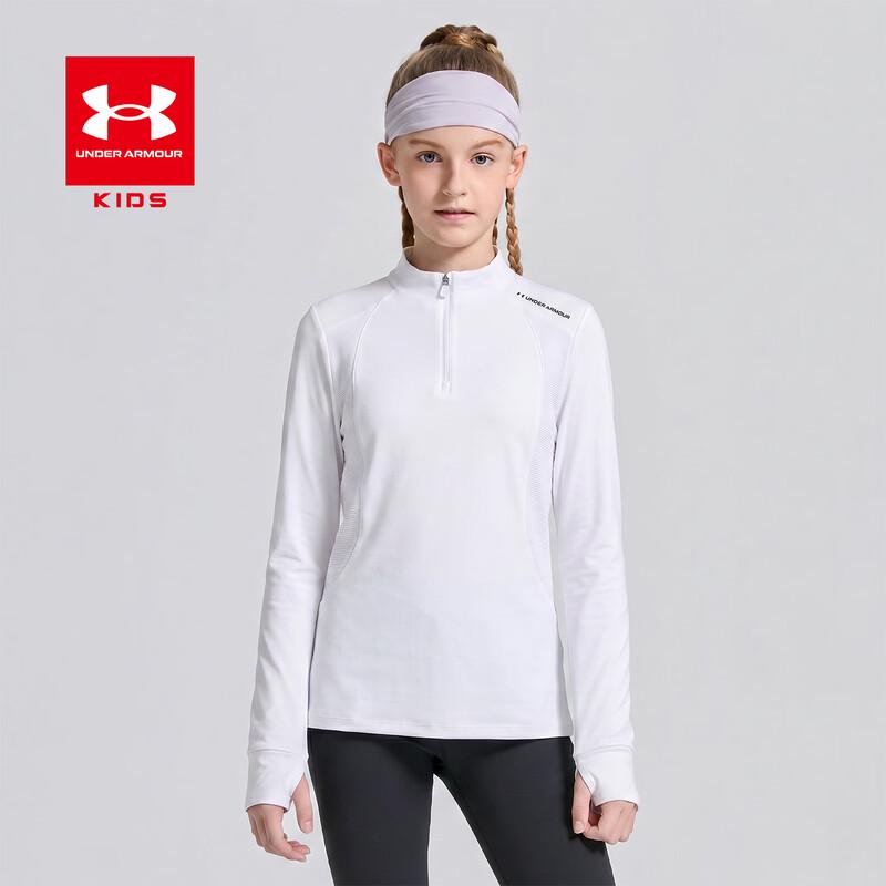 Under Armour Детская спортивная футболка с воротником-стойкой и длинным рукавом