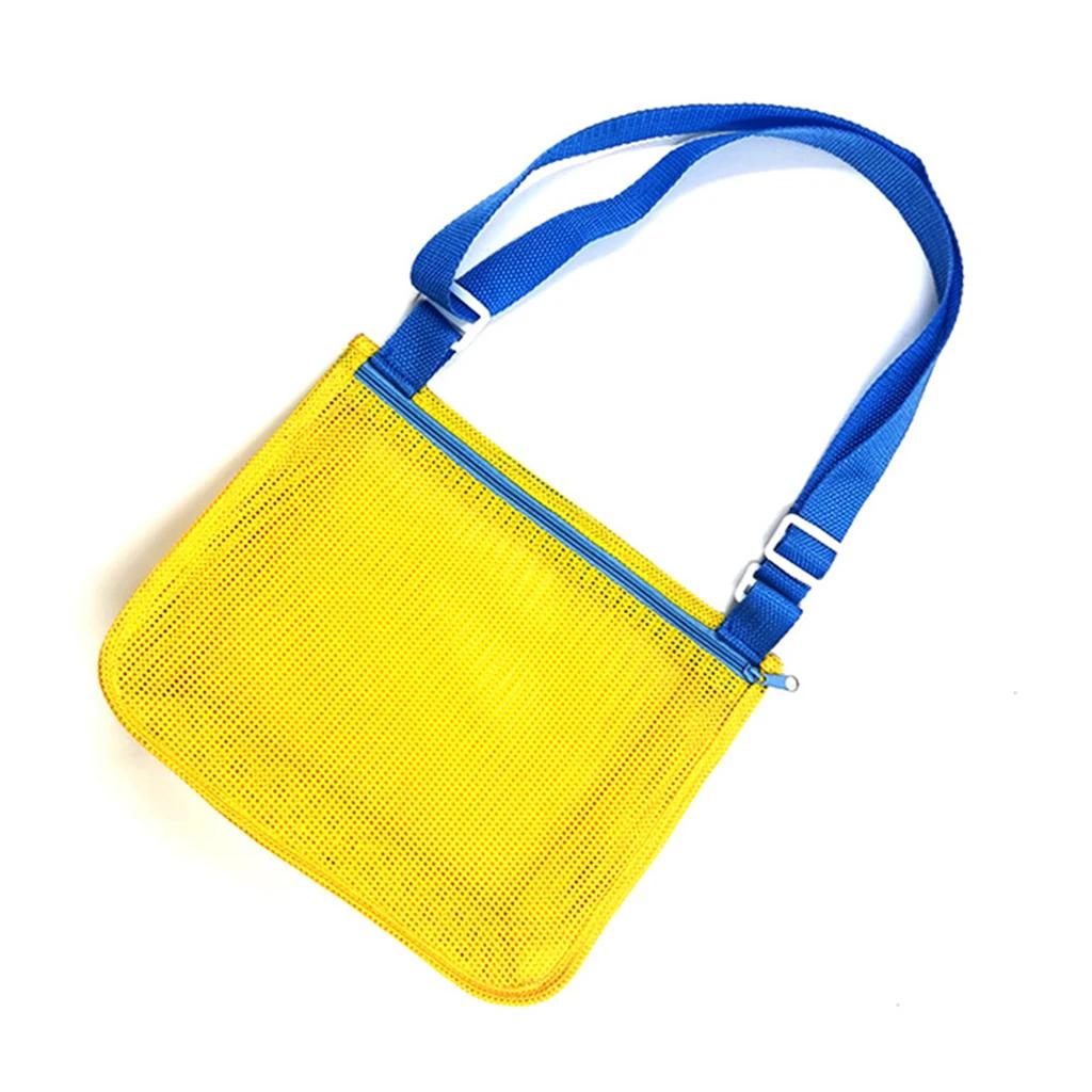 Outdoor Beach Mesh Bag Childen Sand Away Foldable Protable Baby Beach Toys Clothes Bags Kids Toys Storage Sundries Organizers