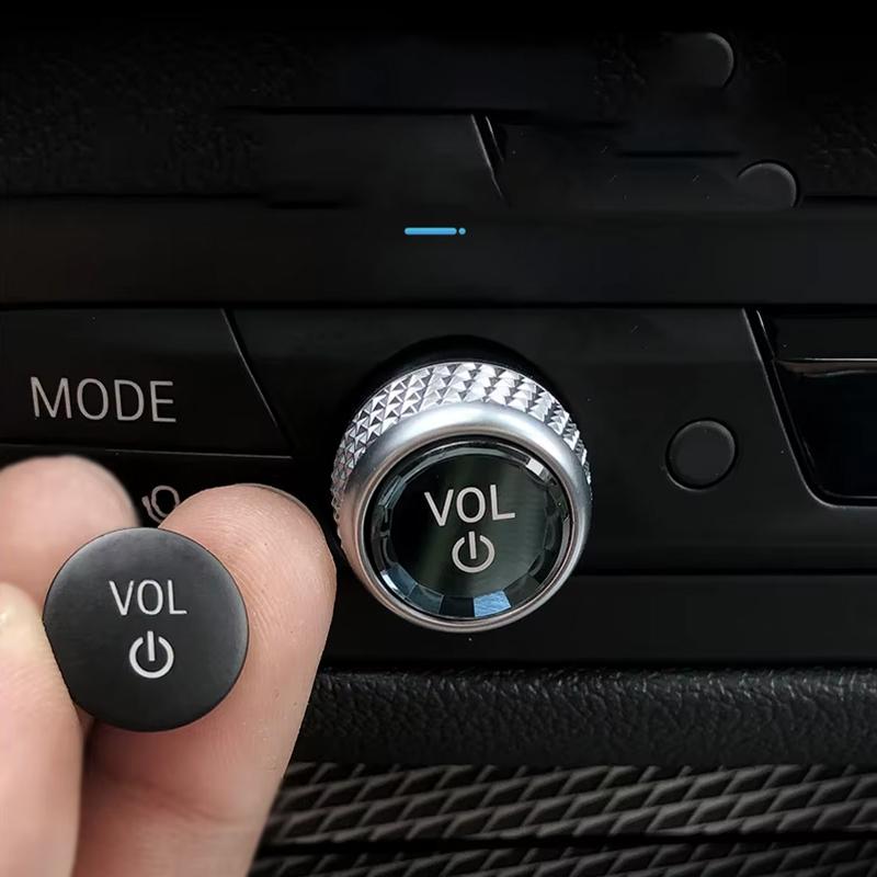 Premium Crystal Volume & AC Knob Covers for BMW F30 F10 F25 F15 F02 G30 G01 G02 Interior Air Conditioning Control Knob Button