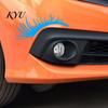DIY Personalized Auto Styling 2 Pairs Car Headlight Eyelash Stickers, Funny Headlamp Decals, Exterior Decoration Accessories Adhesive Cute Vehicle
