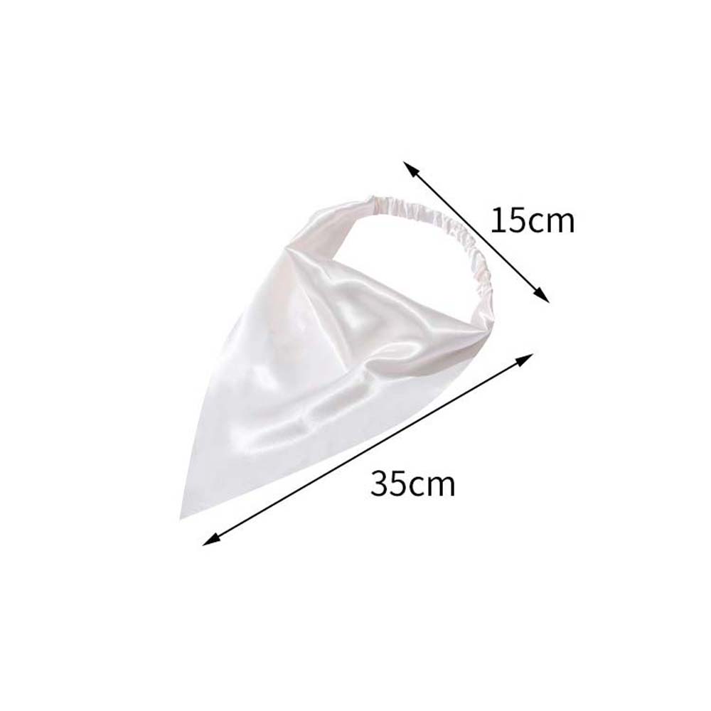 Band Elegant Headbands Silky Satin Hair Accessories Headwrap Turban Bandana Triangle Hair Scarf