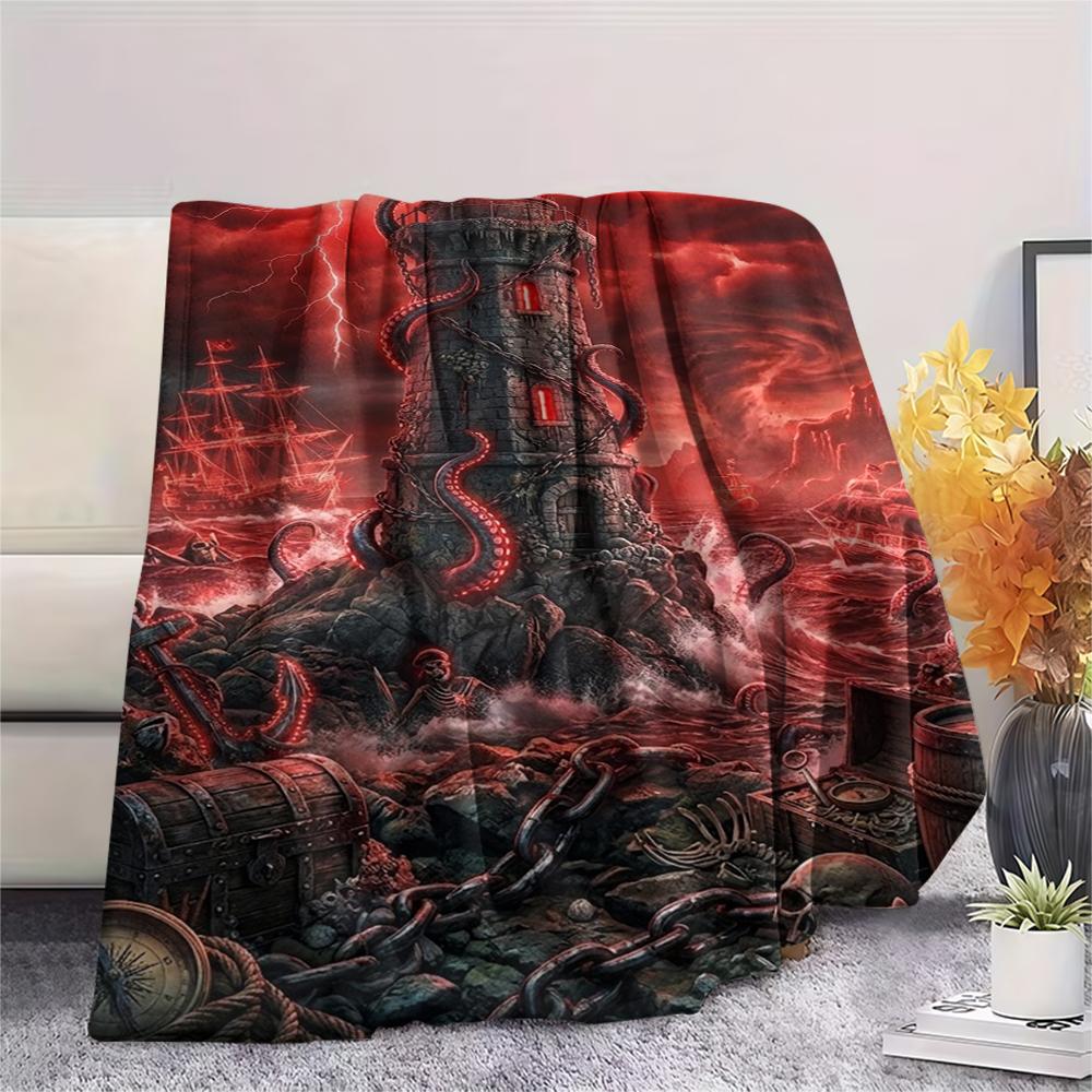 mechanical navigation elementsPrint Flannel Blanket,High quality Comfortable for All Seasons,Home Decor,Warmth and Comfort,Perfect for Christmas Gifts