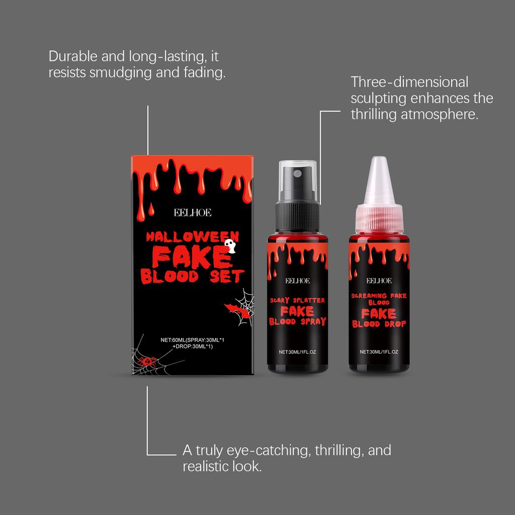 Fake Blood SFX Set – Special Effects Makeup for Halloween Costumes