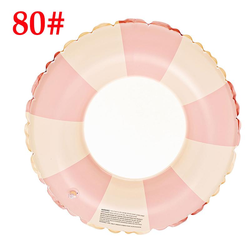 Летнее пляжное полосатое утолщенное кольцо для плавания, детское кольцо для плавания в водных видах спорта, плавающее кольцо для взрослых с вишней, спасательный круг для бассейна