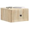 Wall Mounted Nightstand Sonoma Oak 33 x 34.5 x 20 cm