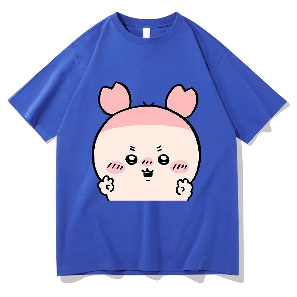 Chiikawa T Shirt Unisex Harajuku Aesthetic Graphic Kawaii Tshirt Unisex Japanese Anime Cartoon Casual Sand Cotton Tees Shirts Korea Unisex