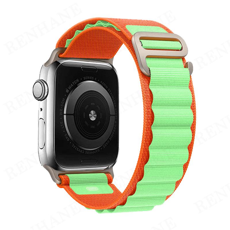 Нейлоновый ремешок Alpine Loop для Apple Watch, ремешок 49 мм, 45 мм, 41 мм, 44 мм, 40 мм, 42 мм, 38 мм, металлический браслет с G-крючком, ремешок IWatch Ultra 34 5 SE 6 7 8