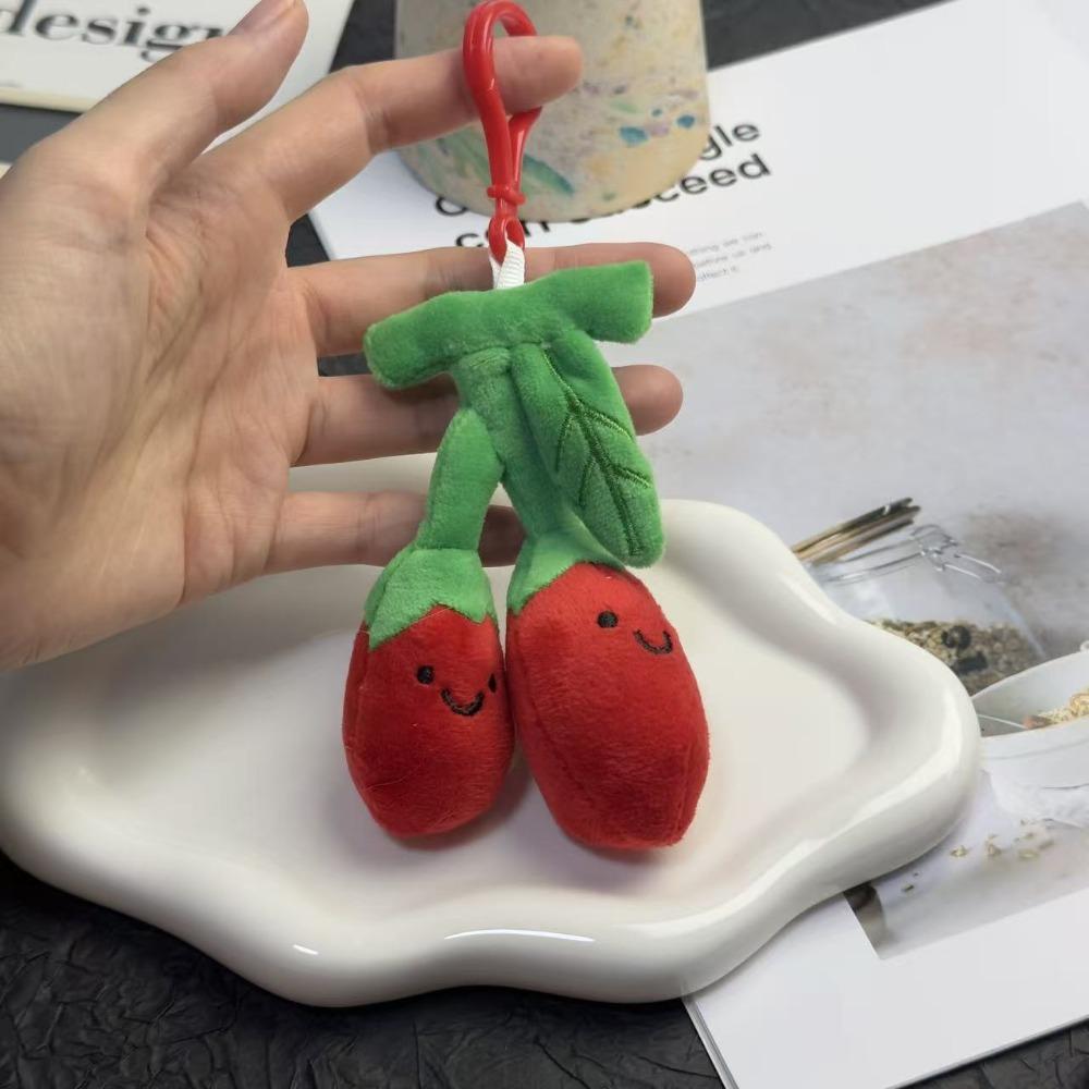 Мультяшное Растение Плюшевая Кукла Брелок Традиционный Живокост Счастливый Талисман Плачущий Гриб Брелок Цепочка из Бусин Многоцветный Милые Брелоки