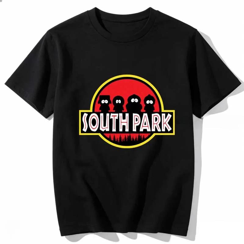Футболка South Park Летние Топы Одежда с Аниме Прикольные Костюмы Мужские Футболки с Принтами Аниме Повседневные и Модные Ежедневные Наряды