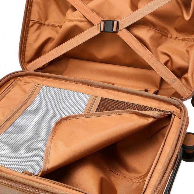 Daks Brown Solid Polycarbonate Hard Carrier 21inch Dbba6e521w2