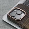 Luxury 3D Carbon Fiber Relief For Magsafe Magnetic Wireless Charging Case For iPhone 16 15 14 13 Pro Max Metal Lens Shockproof Cover