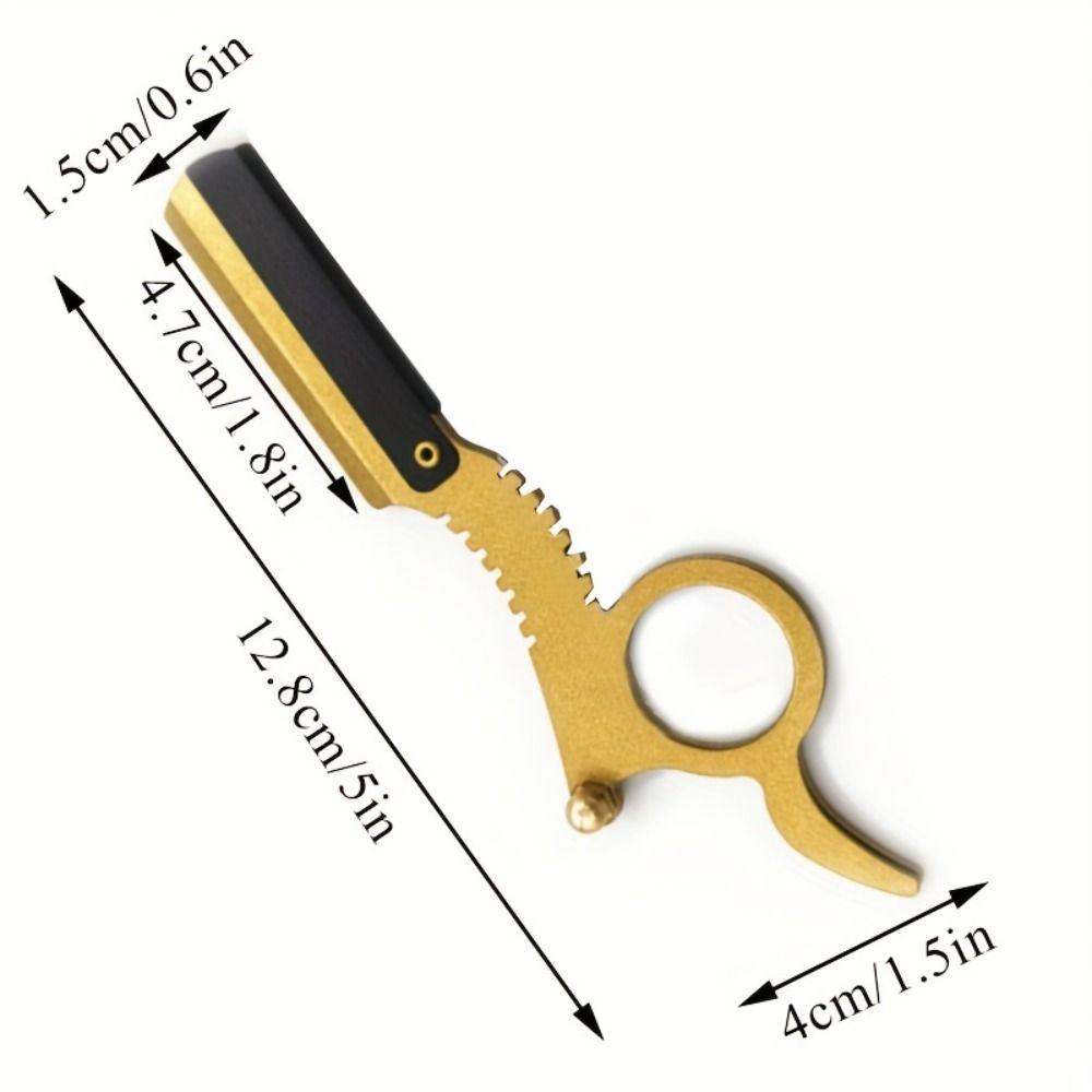 Безопасная бритва из нержавеющей стали для большого пальца, держатель для бритья для чистки лица, прочная бритва в старинном стиле