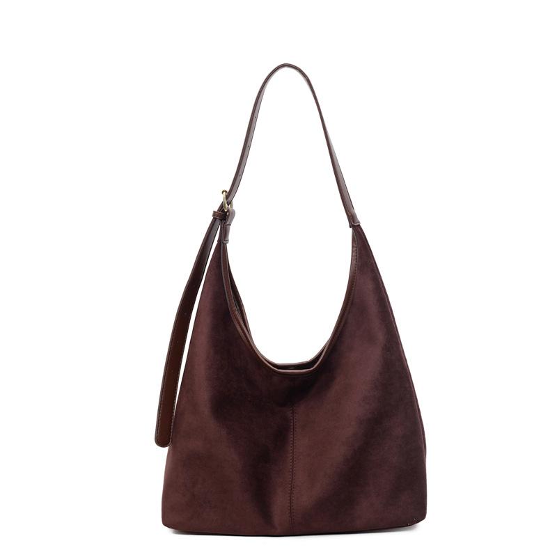 Korean retro large-capacity tote bag women's 2026 autumn simple mother and child bag to work commuting shoulder armpit bag