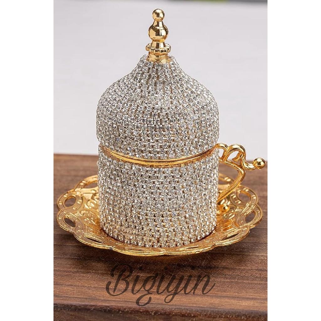 Набор кофейных чашек из 6 предметов, набор кофейных чашек Crystal Stone, набор эспрессо, 27 предметов