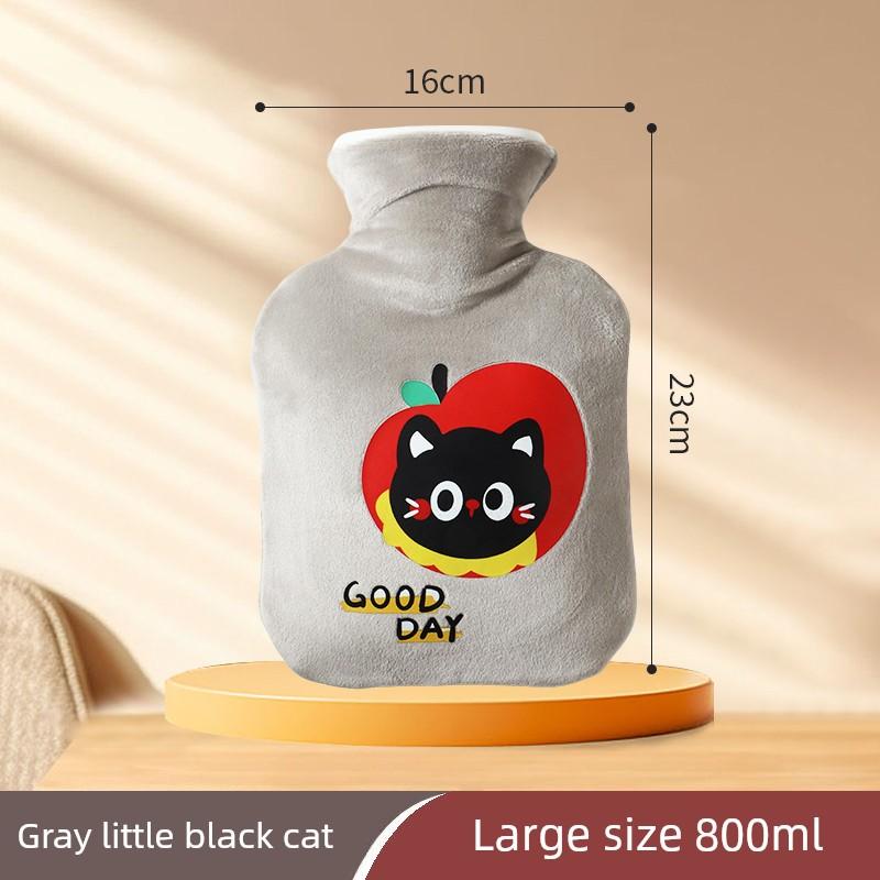 Home-Use Hot Water Bottle for Warming the Stomach and Neck, Large Size, Thickened, Explosion-Proof, for Warming Feet and Hands in Bed, Refillable