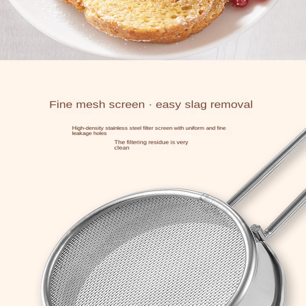 Stainless Steel Flour Sifter Mini Small Flour Drainer Powder, Sugar and Coffee Pastas