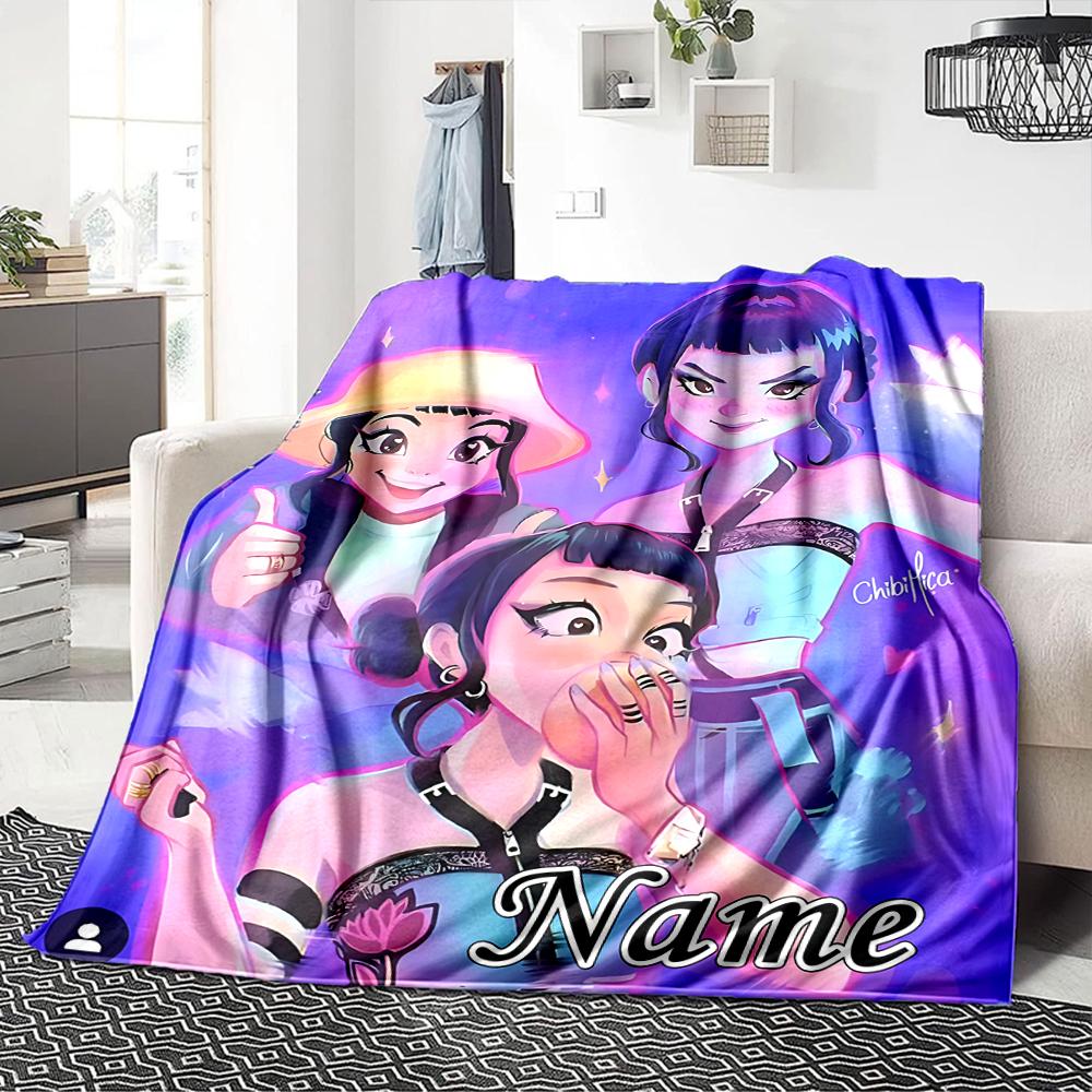 Custom Name Magical Friendship Journey Party Blanket For Couch Bed Plush Cozy Fuzzy Blanket Super Soft Warm Blankets For Fall And Winter 0916194